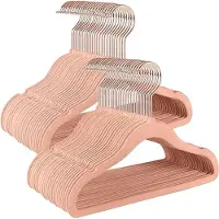 Mazazu - Kledinghangers - Set van 50 - Roze/goud - Kunststof - 30x20.5