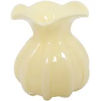 Countryfield Vaas Rian glas L14B14H15,5CM geel