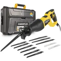 Powerplus elektrische reciprozaag POWXBOX022- 710W zaagmachine - 2800min-1 - gereedschap met 12 acc. en koffer