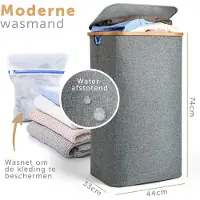 Equivera Wasmand 3 Vakken - Wassorteerder 3 Vakken - Wasmanden - Wassorteerder - Wasmand