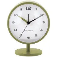 Karlsson Brisk Dome Wekker | 11x13.8x6.5cm | Army groen