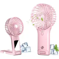 Equivera Handventilator - Mini Ventilator - Hand Ventilator - Hanventilator Oplaadbaar - Draabare Ventilator
