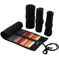 BOTC Pennen Etui- Roletui voor potloden en pennen - Premium Canvas Pennen Etui - Voor 72 Potloden