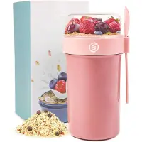 Equivera Overnight Oats Potjes - Muesli Beker - Mason Jar - Havermout - Set - Must have voor jouw ontbijt