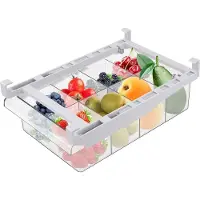 BOTC Koelkast Organizer - Opbergbox - Lade Organizer - Keuken Organizers - Extra Lade in Koelkast - Bakjes - 1 Stuk - Transparant