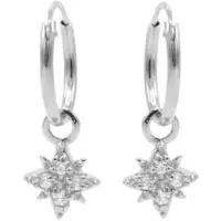 Karma Symbols oorbel Morningstar M2789 zilver