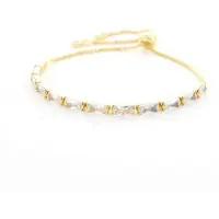 Kalli Armband (sieraad) Langwerpige Stenen Goud One Size