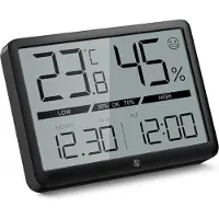 Equivera Huisthermometer - Kamerthermometer - Binnenshuis - Digitale Thermometer - Hygrometer