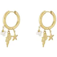 Yehwang Sealife oorbellen- goudkleur