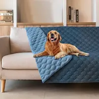 BOTC Hondendeken Bank – Blauw – 130x200cm – Waterdicht Fleece Plaid