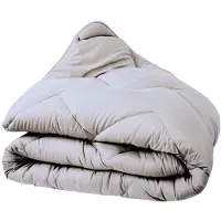 Princessdekbedden PrincessDekbed Classic 2-in-1 Wasbaar Eazydekbed Zonder Overtrek - Taupe-Zand Bedrukt -Hoesloos 2-Persoons-Lits Jumeaux Extra Lang Dekbed 240×220 cm