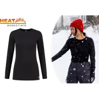 Heat Essentials - Thermo Ondergoed Dames - Thermoshirt Dames - Zwart - XL - Thermokleding Dames - Thermo Shirt Dames Lange Mouw