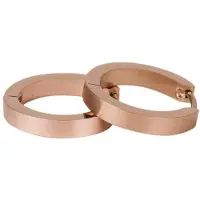 Kalli Oorringen Edelstaal Mat Rosé Goud 1858 (18mm)