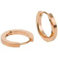 Kalli Oorringen Edelstaal Mat Rosé Goud 1851 (16mm)