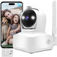 Equivera Honden Camera - Beveilingingscamera - Huisdiercamera - WiFi - Petcam - Eenvoudige Installatie - Indoor Camera