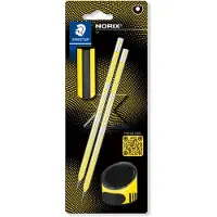 Staedtler Potlood norix blister 2 st hb zwart geel | 8 stuks