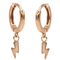 Karma hinged hoops symbool lightning rosé gold M1956HIN