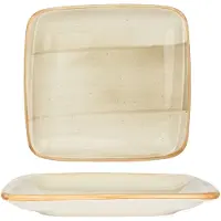 Bonna Serveerschaal aura terrain porselein 15x14 cm set van 2
