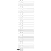 LuxeBath Badkamerradiator middenaansluiting 500x1600 mm Wit met onderaansluitset