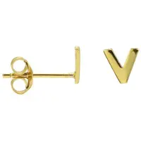 Karma Symbols oorbel M1694 Victory Goud