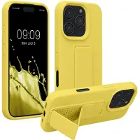Kwmobile back cover voor smartphone - geschikt voor Apple iPhone 16 Pro - 1x beschermhoesje van kunststof - In stralend geel