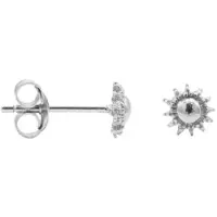 Karma Symbols oorbel M1431 Sun XL Zilver