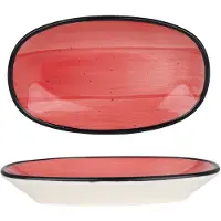 Bonna Serveerschaal aura passion porselein 15x8.5 cm set van 2