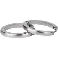 Kalli Oorringen Edelstaal Mat Zilver 1859 (18mm)