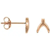 Karma Symbols oorbel M1682 Wishbone Rosé