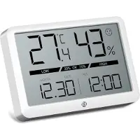 Equivera Huisthermometer - Kamerthermometer - Binnenshuis - Digitale Thermometer - Hygrometer