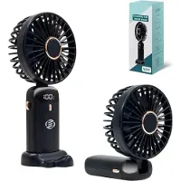 Equivera Handventilator - Mini Ventilator - Hand Ventilator - Hanventilator Oplaadbaar - Draabare Ventilator