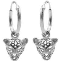 Karma symbols oorbel M1982 leopard zilver