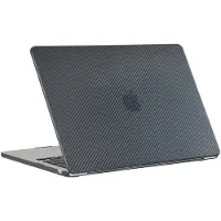 Mobigear Laptophoes geschikt voor Apple MacBook Air 13 Inch (2022-2026) Hoes Hardshell Laptopcover MacBook Case | Carbon - Zwart - Model A2681 / A3113 / A3240 / A3449