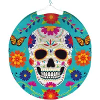 Amscan Lampion Halloween - 25 cm - rond - day of the dead - halloween thema