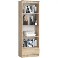 Akord Kantoorkast R60 met 4 Planken en 1 Lade / Furniture Factory / Sonoma Eik / 60 x 180 x 35 cm