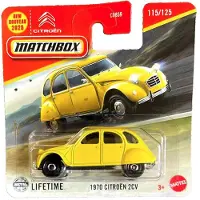 Matchbox 1970 CITROEN 2CV YELLOW 115/125 1:64 SHORD CARD