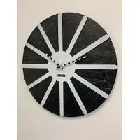 Mosa CLOCK Wandklok BLACK & WHITE STAR XL Modern Industrieel Design