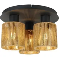 Toolight App1819-3Cpr Hanglamp - Zwart - 23X33X23Cm