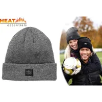 Heat Essentials Unisex Thermo Muts - Grijs - One Size - Beanie - Fleece Voering - Wind/Waterproof - Muts Heren - Muts Dames