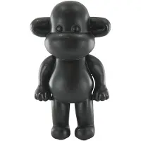 House Vitamin Ornament monkey figurine 'the legend' black 11x7x19cm
