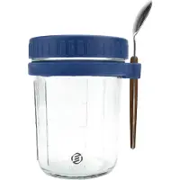 Equivera Overnight Oats Potjes - Muesli Beker - Mason Jar - Havermout - Set - Must have voor jouw ontbijt