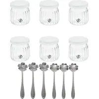 Equivera Overnight Oats Potjes - Muesli Beker - Mason Jar - Havermout - Set - Must have voor jouw ontbijt