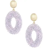 Yehwang Oorbellen - - Goud - Grey - Kralen - Statement oorbellen - St