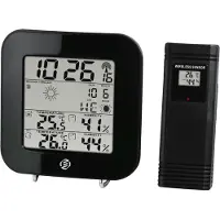 Equivera Weerstation Binnen en Buiten - Hygrometer - Thermometer - Digitaal voor Binnen en Buiten - Luchtvochtigheidsmeter - Geavanceerde Versie