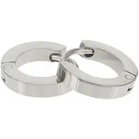 Kalli edelstalen Oorbel shiny 1898 Zilver 10mm