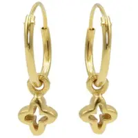 Karma Symbols oorbel Open Plus Goud M2538