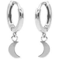 Karma Oorringen Hinged Hoops Moon Zilver