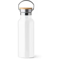 Roly Dubbelwandige RVS Thermosfles. 500 ml kleur Wit Tiset 1537 Geschikt voor lasertechniek
