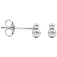 Karma symbols oorbel double dots zilver M2940