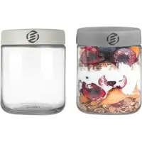 Equivera Overnight Oats Potjes - Muesli Beker - Mason Jar - Havermout - Set - Must have voor jouw ontbijt